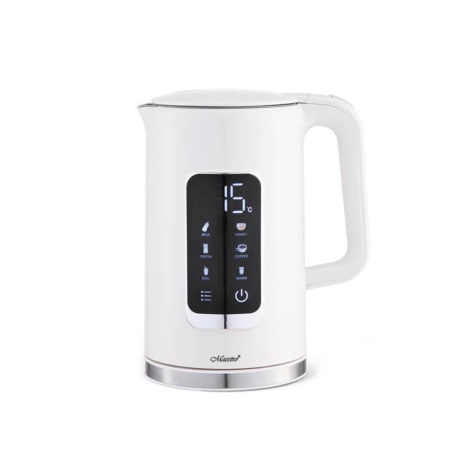 Elkedel 1,7 l – Maestro MR-024, hvid med temperaturkontrol billede