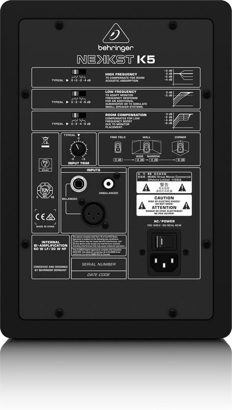 Studiehøjttaler Behringer NEKKST K5 – sort, kablet, 150 W billede