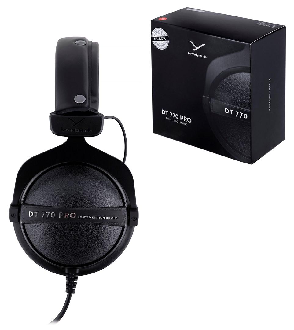 Høretelefoner Beyerdynamic DT 770 Pro Black Limited Edition - lukkede studiemonitor-hovedtelefoner (80 ohm) billede