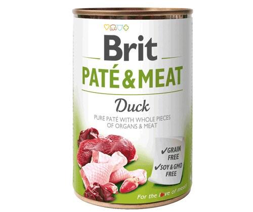 Hundefoder vådfoder Brit Paté & Meat Adult Duck 400 g billede