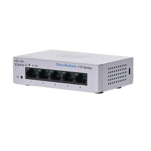 Netværksswitch Cisco Business 110 – 5‑ports Gigabit, desktop