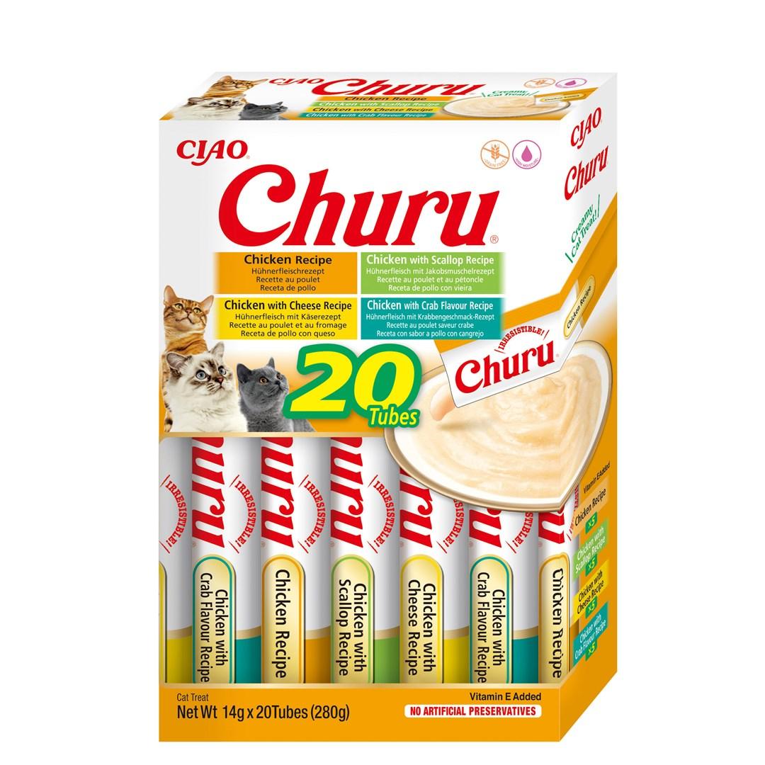 Kattegodbidder INABA Churu Variety Box Kylling – 20 x 14 g billede