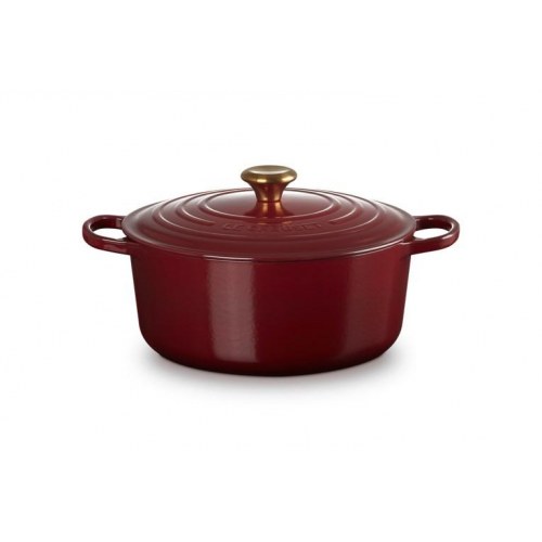 Gryde støbejern Le Creuset rund 6,7 l – rød