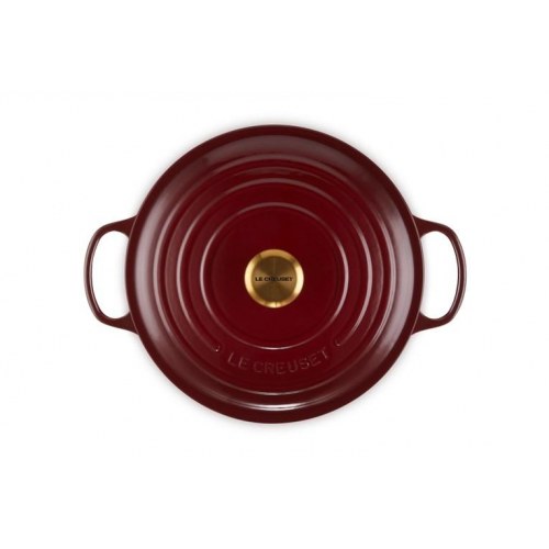 Gryde støbejern Le Creuset rund 6,7 l – rød