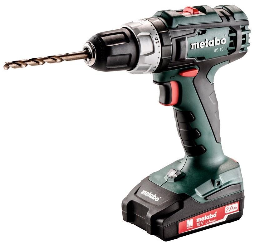 Skruemaskine Metabo BS 18 L - 18 V, 2,0 Ah, 2 gear, nøglefri borepatron billede