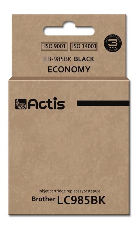 Blækpatron til Brother - Actis KB-985Bk, sort, standard, 28,5 ml billede