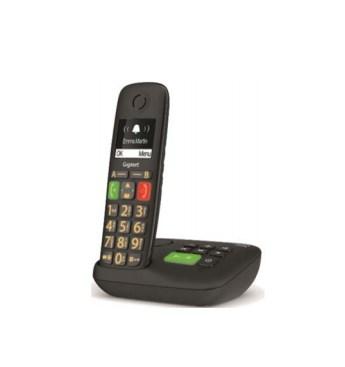 Trådløs fastnettelefon Gigaset – analog/DECT med opkalds-ID, sort billede