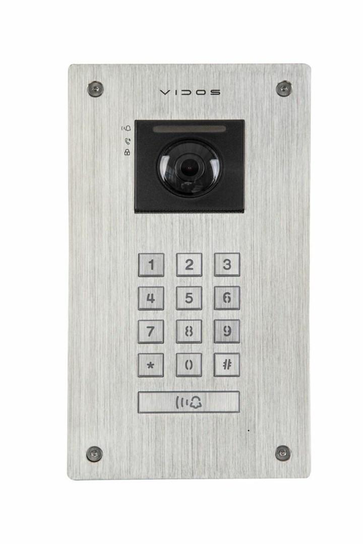 Dørtelefon panel VIDOS 2IP S204 med kamera og tastatur billede
