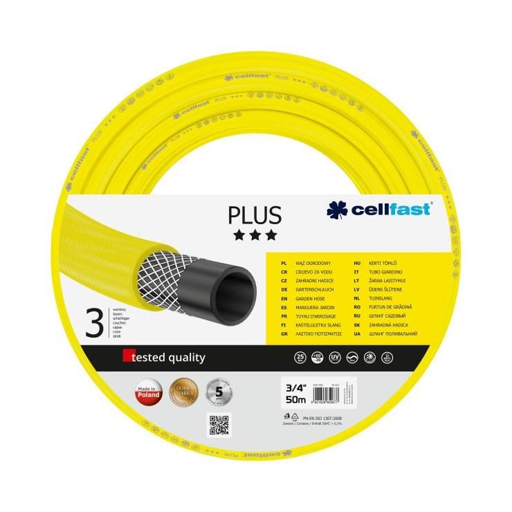 Haveslange 3/4" 50 m - CELLFAST Plus, gul billede