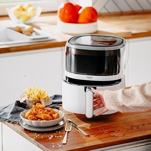 Airfryer - Camry CR 6313, 5 liter, 12 programmer, sÃ¸lv