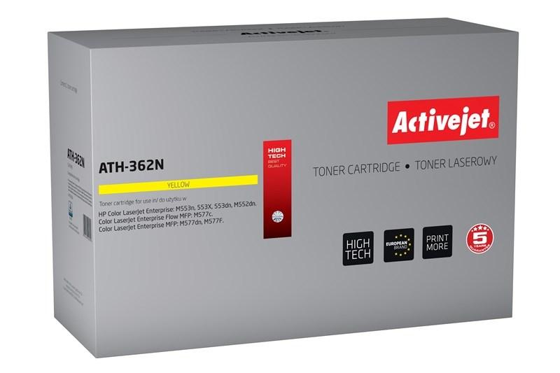Toner til HP – Activejet ATH-362N gul (erstatter HP 508A CF362A) billede