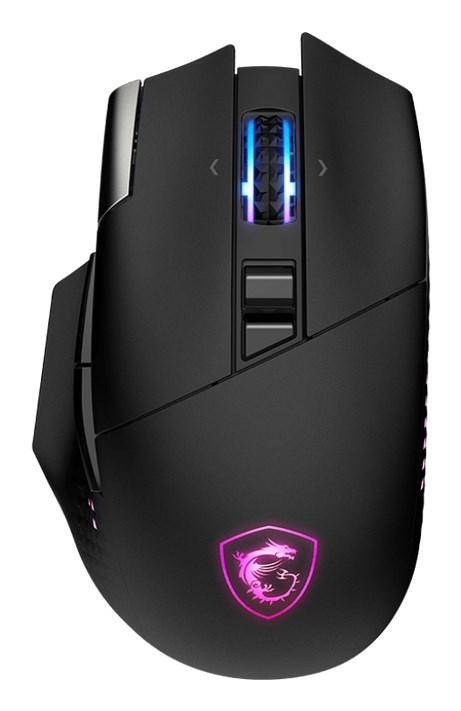 Gaming mus MSI - trådløs RF/Bluetooth/USB, 26.000 DPI, højrehånd