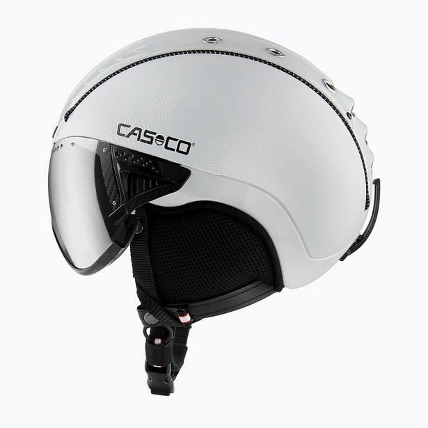 Skihjelm CASCO SP-2 Carbonic Visor - Hvid (S 52-54 cm) billede