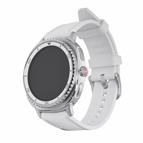 Smartwatch Samsung Galaxy Watch 8 Classic 46 mm - sølv/hvid, 4G, AMOLED