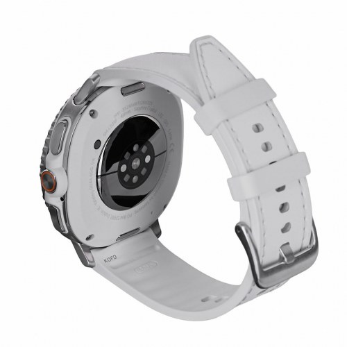 Smartwatch Samsung Galaxy Watch 8 Classic 46 mm - sølv/hvid, 4G, AMOLED