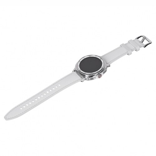 Smartwatch Samsung Galaxy Watch 8 Classic 46 mm - sølv/hvid, 4G, AMOLED