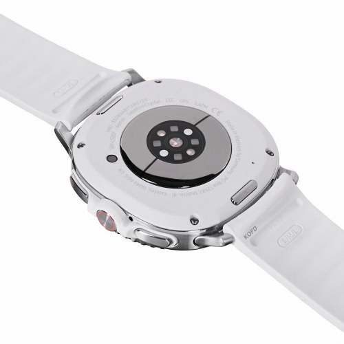 Smartwatch Samsung Galaxy Watch 8 Classic 46 mm - sølv/hvid, 4G, AMOLED