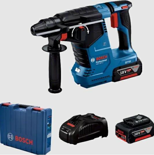 Borehammer Bosch GBH 187-LI 18V 2,4 J - sæt med 2×5,0 Ah billede