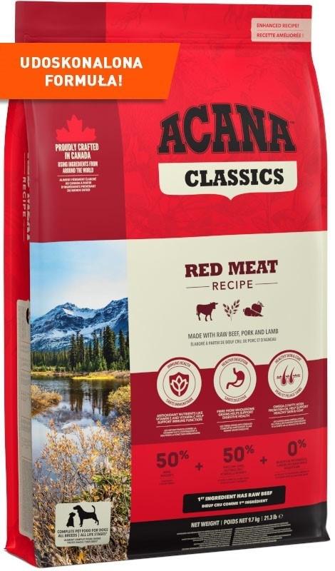 ACANA Classics Red Meat tørfoder til hund - okse, svin og lam, 9,7 kg