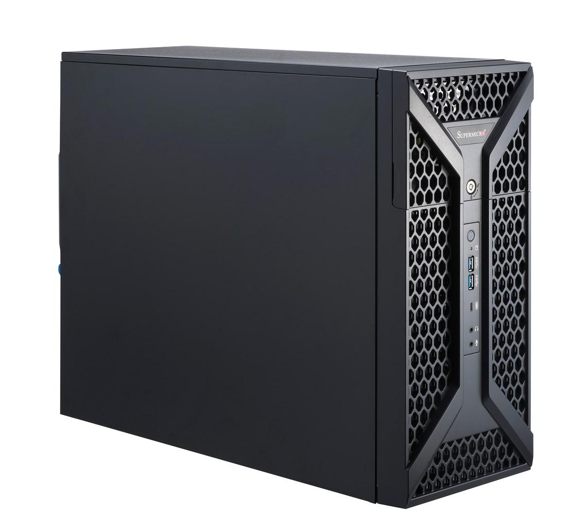 PC kabinet Supermicro CSE-735D4-668B Midi Tower – sort, 668 W PSU billede