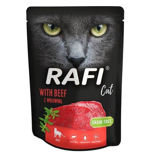 Vådfoder til kat – Dolina Noteci Rafi med oksekød 300 g billede