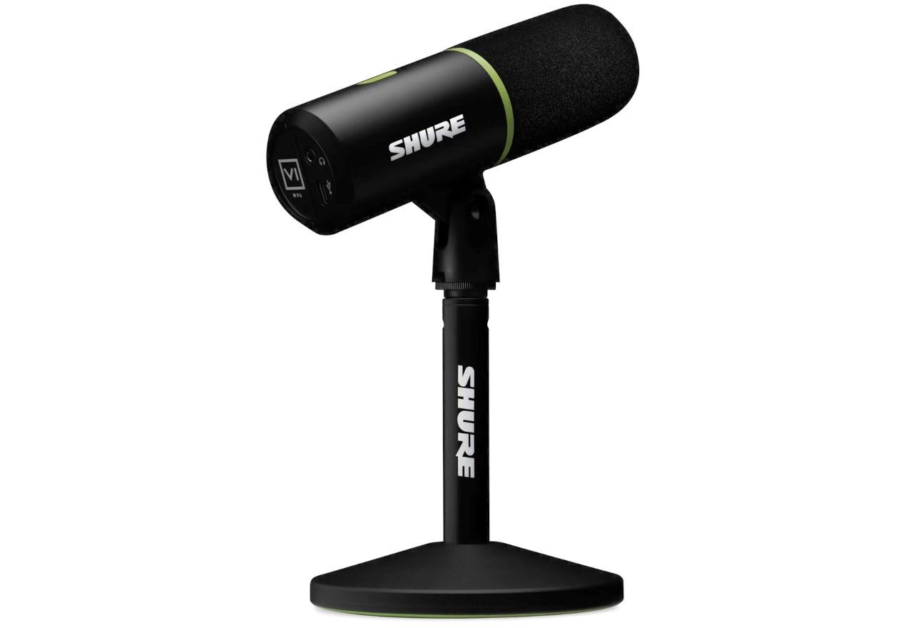 USB mikrofon Shure MV6 - kardioid, dynamisk, USB-C til gaming og streaming