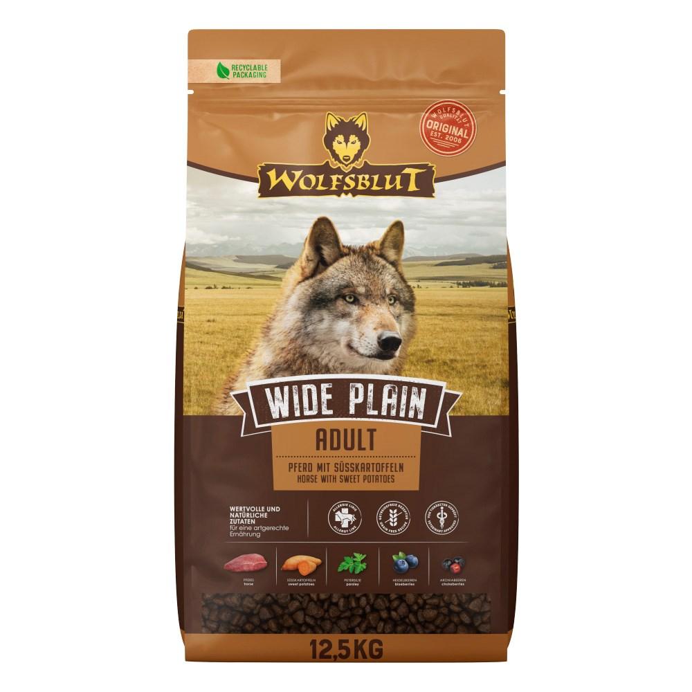 Hundefoder tørfoder WOLFSBLUT Wide Plain Horse Adult 12,5 kg