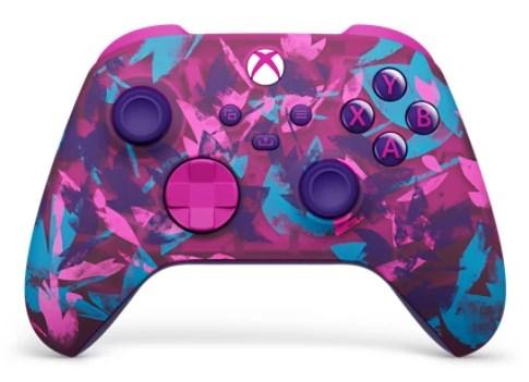 Trådløs Xbox controller Microsoft - Heart Breaker Special Edition blå/lyserød/lilla (Bluetooth)