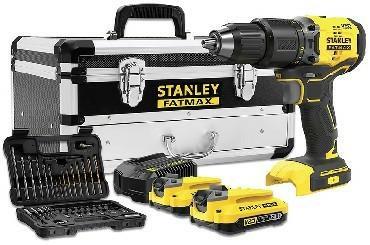 Skruemaskine sæt STANLEY FATMAX SFMCD715D2K - med 50 dele billede