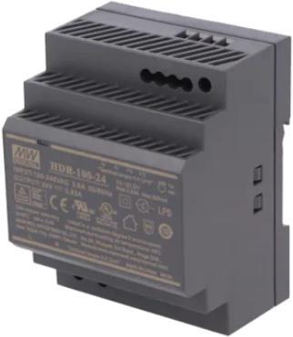 Strømforsyning til DIN-skinne 24 V DC 100 W (kablet) billede