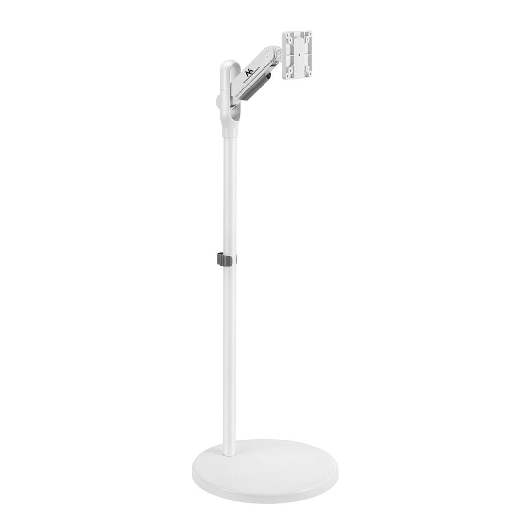 Skærmstander gulv med gasfjeder 17-35" - Maclean MC-970W, hvid billede