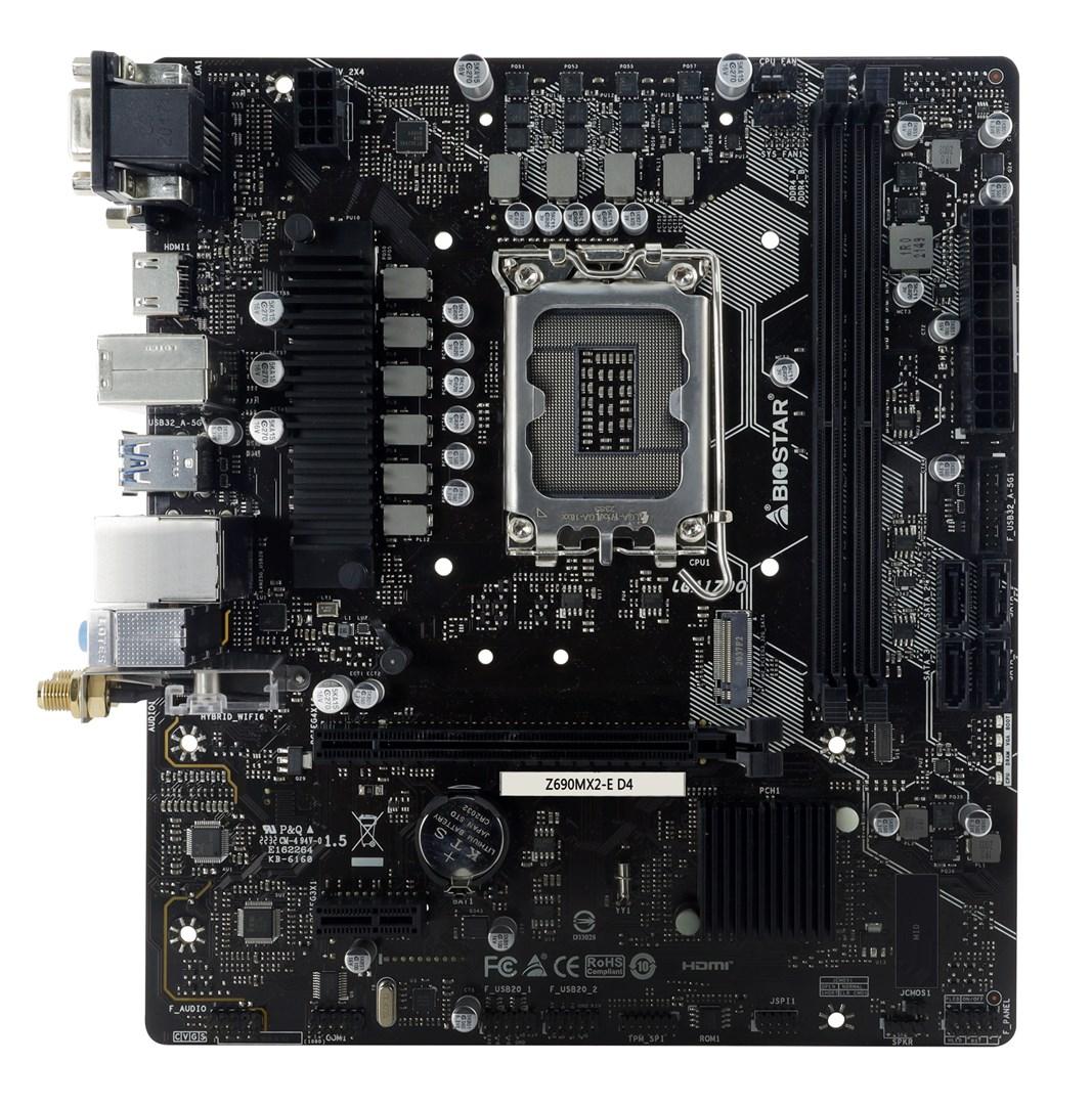 Bundkort Biostar Z690MX2-E D4 - Intel Z690, LGA 1700, micro ATX billede