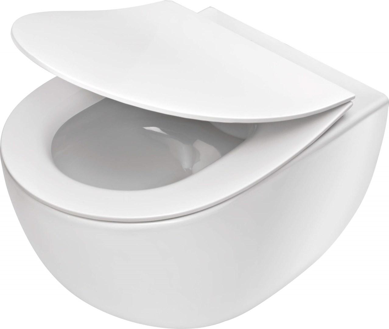 Væghængt rimless toilet - deante billede
