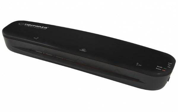Lamineringsmaskine A4 - Esperanza EFL002, kold/varm, 250 mm/min, sort