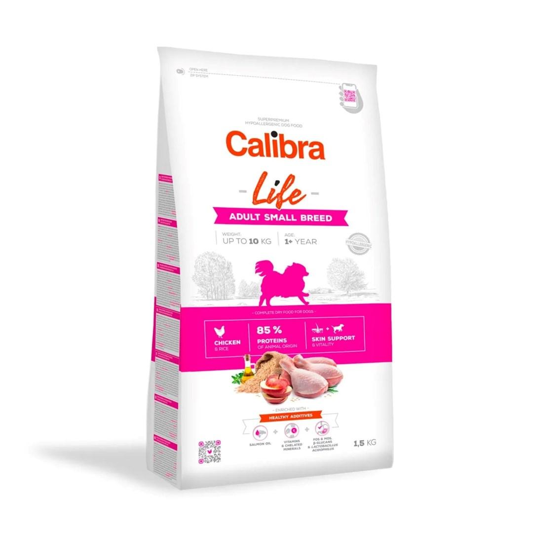 Hundefoder tørfoder - Calibra Life Adult Small Breed Kylling 1,5 kg billede
