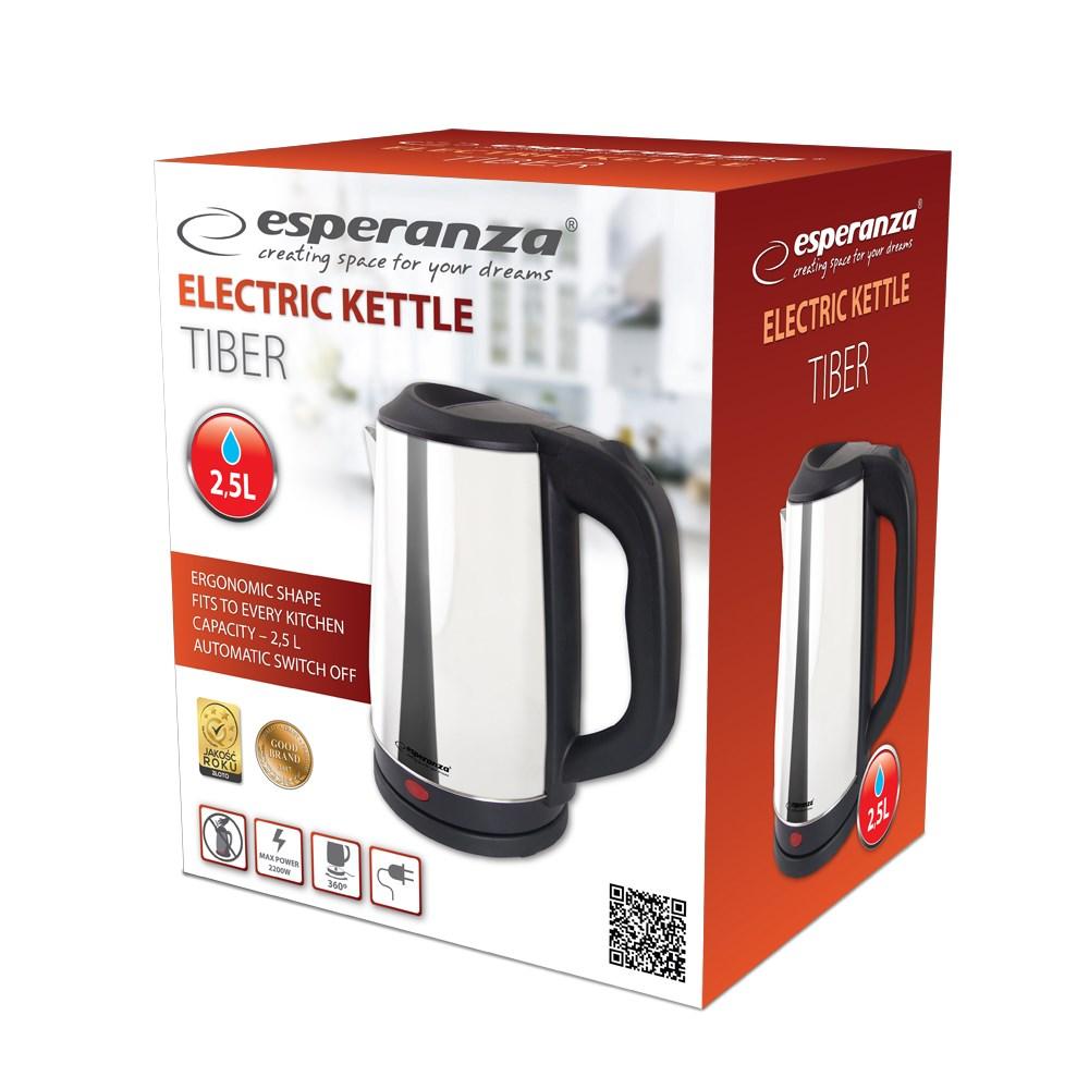 Vandkoger Esperanza Tiber 2,5 l – 2.200 W – rustfrit stål billede