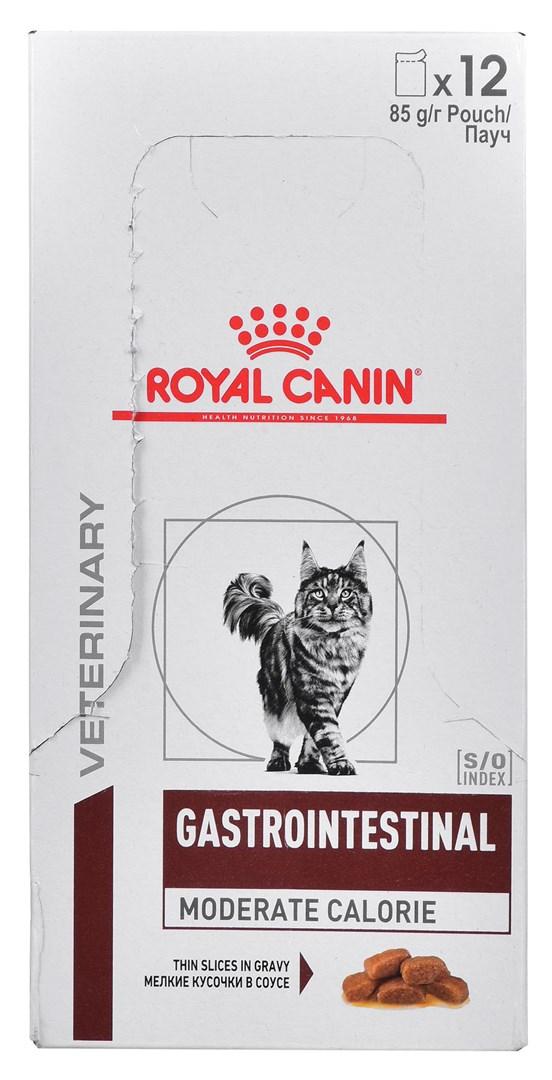 Vådfoder til kat – Royal Canin Gastrointestinal Moderate Calorie, 12 x 85 g billede