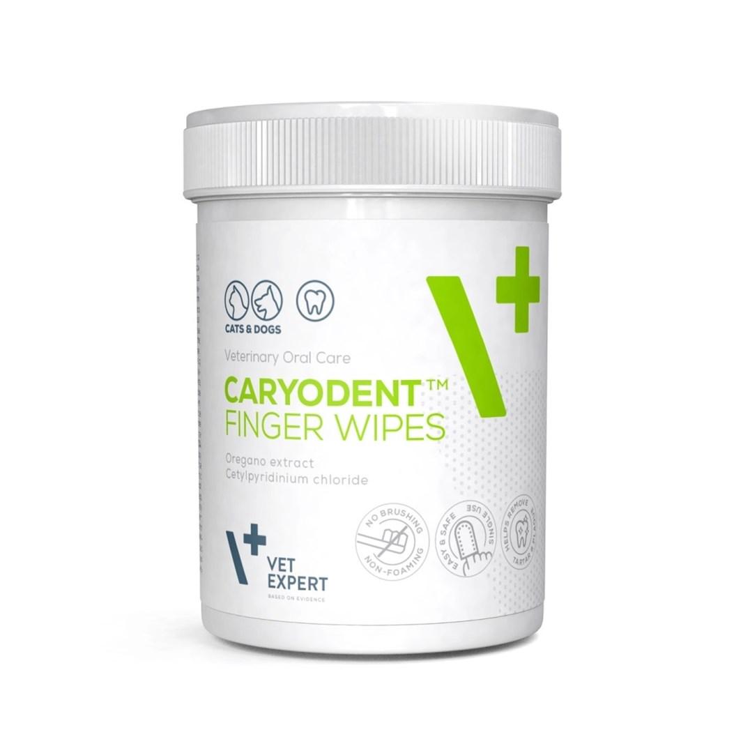 Tandrensningsservietter til kæledyr VetExpert Caryodent – 100 ml billede