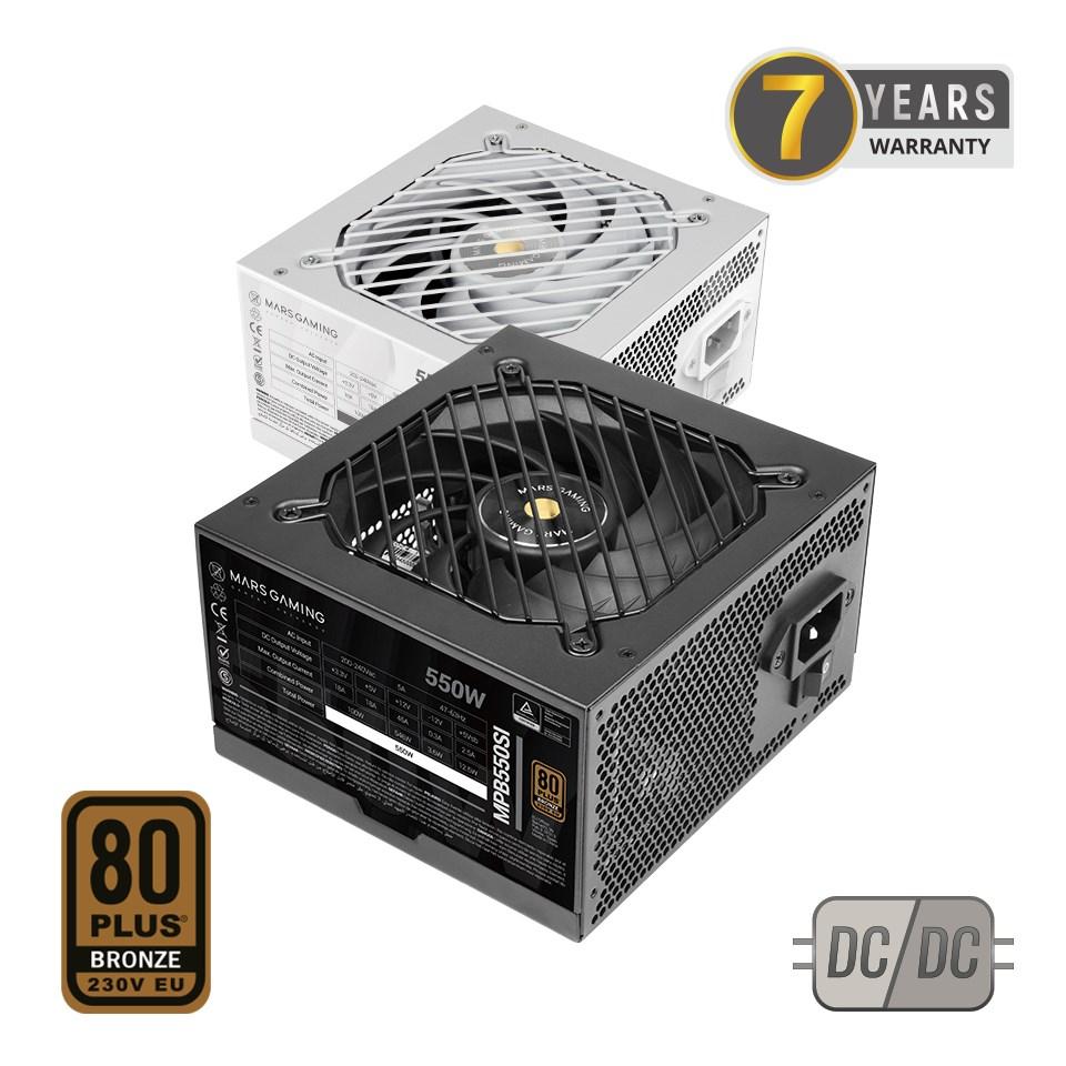 Strømforsyning ATX 750 W – TACENS Mars Gaming MPB750SI, sort billede