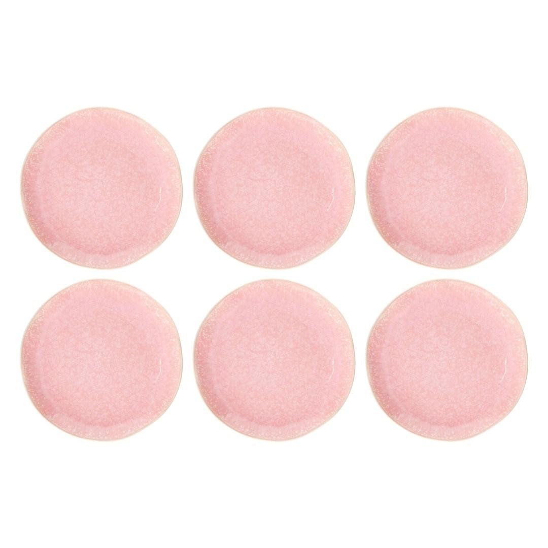 Tallerkener sæt 6 stk – Rose&Tulipani salattallerkener, rosa billede