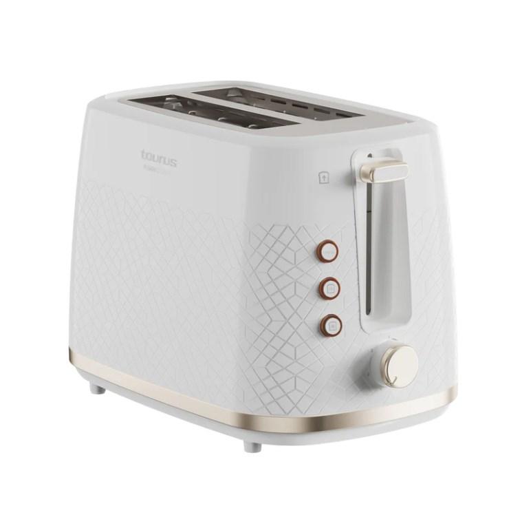Brødrister 2-skiver Taurus Fusion Crunch – hvid, 800 W billede