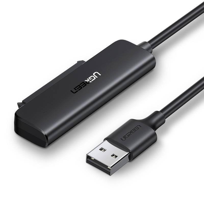 USB til SATA kabeladapter UGREEN - 2,5" SATA III HDD/SSD til USB 3.2 Gen 1 (5 Gbps) - sort billede