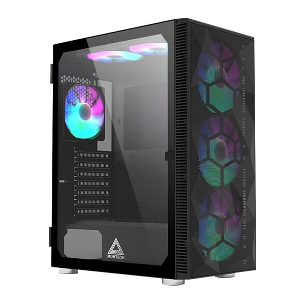 PC kabinet Montech X3 Mesh midi tower - sort