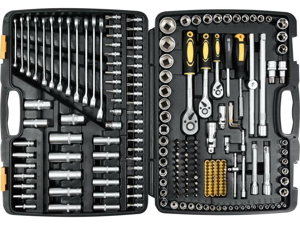 Topnøglesæt 216 dele – Vorel 1/2", 3/8", 1/4" billede