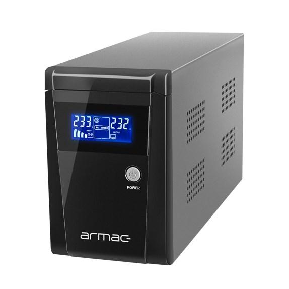 UPS strømforsyning – Armac O/1500E/LCD, Line‑Interactive, 1,5 kVA, 3 udtag billede