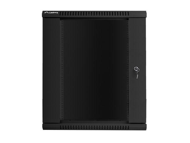 Vægmonteret 19" rackskab 15U - Lanberg, sort billede