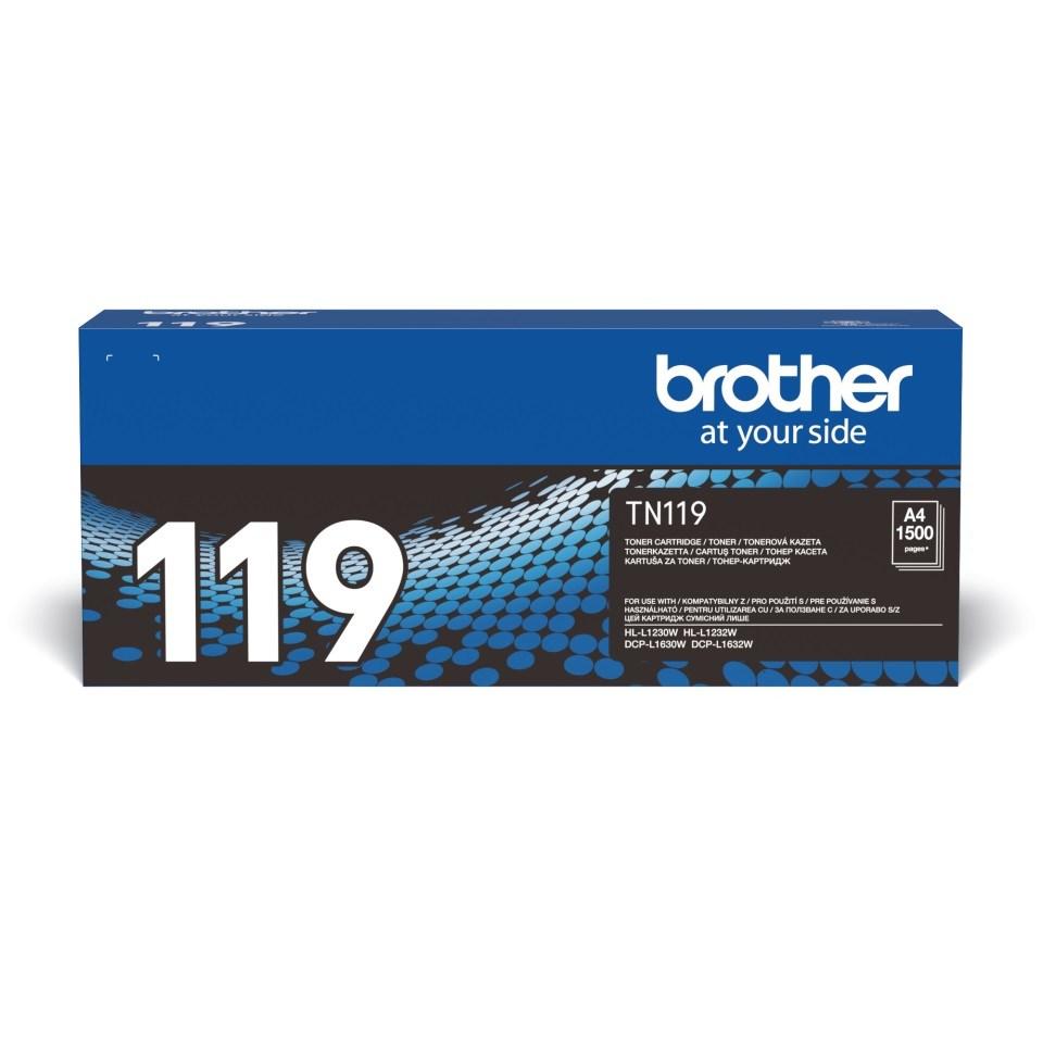 Tonerpatron Brother TN119 - original, sort, 1 stk. billede