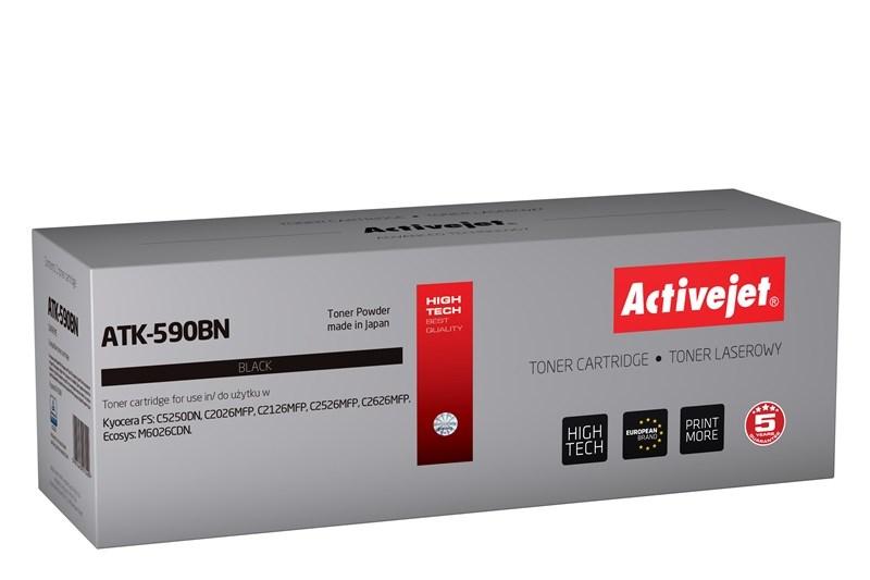 Toner til laserprinter Activejet ATK-590BN – sort, kompatibel med Kyocera TK-590K, 7.000 sider billede