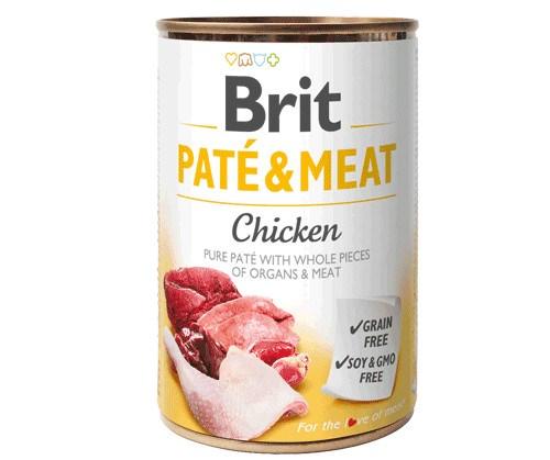 Hundefoder vådfoder Brit Paté & Meat kylling 400 g billede