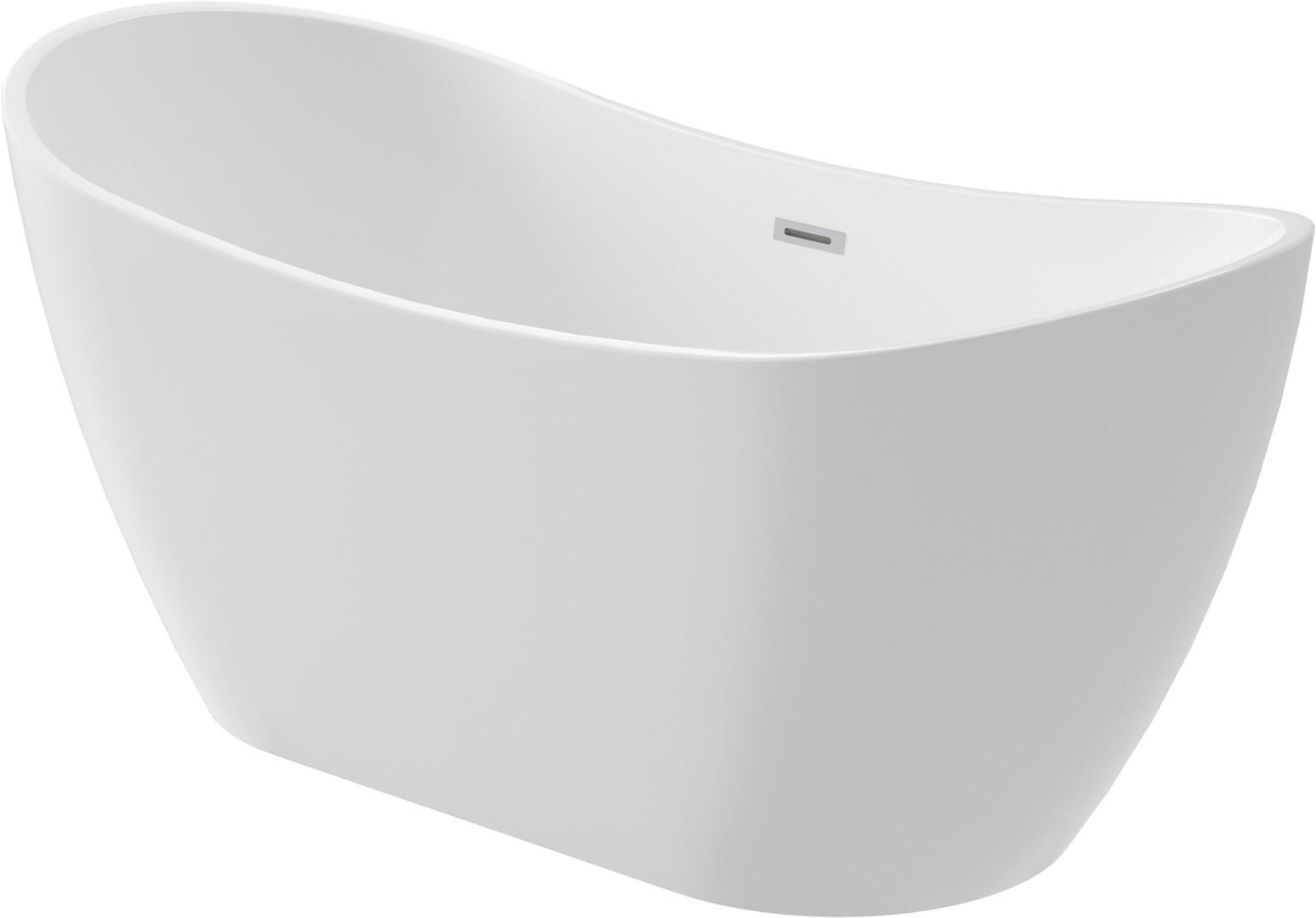 Badekar fritstående oval 170 cm - deante akryl billede
